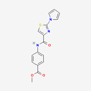 methyl 4-(2-(1H-pyrrol-1-yl)thiazole-4-carboxamido)benzoate