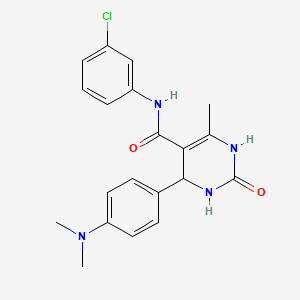 N-(3-chlorophenyl)-4-(4-(dimethylamino)phenyl)-6-methyl-2-oxo-1,2,3,4-tetrahydropyrimidine-5-carboxamide