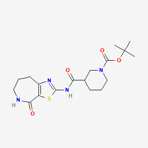 tert-butyl 3-((4-oxo-5,6,7,8-tetrahydro-4H-thiazolo[5,4-c]azepin-2-yl)carbamoyl)piperidine-1-carboxylate