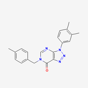 3-(3,4-Dimethylphenyl)-6-[(4-methylphenyl)methyl]triazolo[4,5-d]pyrimidin-7-one