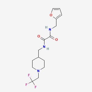N'-(Furan-2-ylmethyl)-N-[[1-(2,2,2-trifluoroethyl)piperidin-4-yl]methyl]oxamide