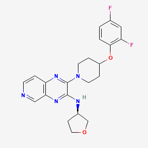 molecular formula C22H23F2N5O2 B2774435 Schembl20584778 CAS No. 2254706-22-2