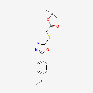 Tert-butyl 2-{[5-(4-methoxyphenyl)-1,3,4-oxadiazol-2-yl]sulfanyl}acetate
