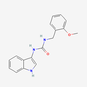 molecular formula C17H17N3O2 B2774453 1-(1H-indol-3-yl)-3-(2-methoxybenzyl)urea CAS No. 922848-97-3