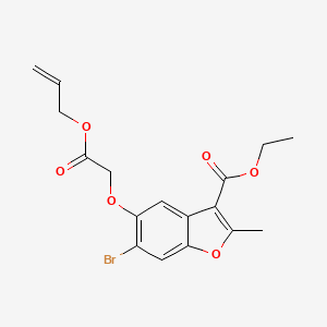 Ethyl 6-bromo-2-methyl-5-[2-oxo-2-(prop-2-en-1-yloxy)ethoxy]-1-benzofuran-3-carboxylate
