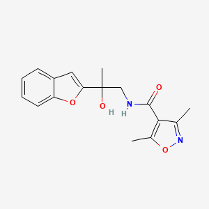 N-(2-(benzofuran-2-yl)-2-hydroxypropyl)-3,5-dimethylisoxazole-4-carboxamide