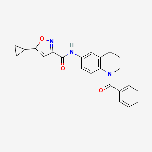 N-(1-benzoyl-1,2,3,4-tetrahydroquinolin-6-yl)-5-cyclopropylisoxazole-3-carboxamide