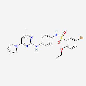 5-bromo-2-ethoxy-N-{4-[(4-methyl-6-pyrrolidin-1-ylpyrimidin-2-yl)amino]phenyl}benzenesulfonamide