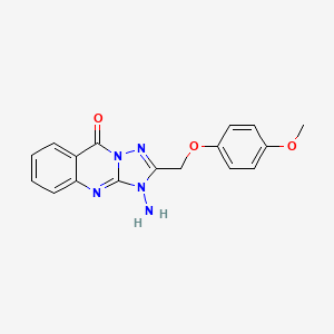 3-amino-2-((4-methoxyphenoxy)methyl)-[1,2,4]triazolo[5,1-b]quinazolin-9(3H)-one
