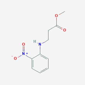 molecular formula C10H12N2O4 B2774500 Methyl 3-((2-nitrophenyl)amino)propanoate CAS No. 38584-59-7