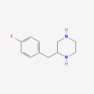molecular formula C11H15FN2 B2774502 2-(4-Fluoro-benzyl)-piperazine CAS No. 910444-93-8