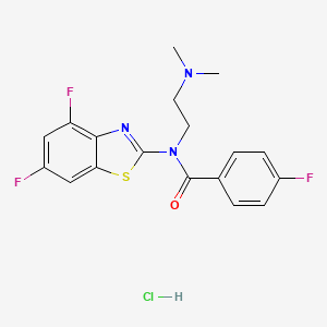 N-(4,6-difluorobenzo[d]thiazol-2-yl)-N-(2-(dimethylamino)ethyl)-4-fluorobenzamide hydrochloride