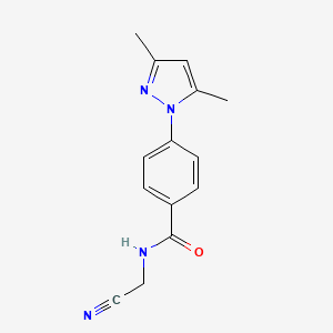N-(Cyanomethyl)-4-(3,5-dimethylpyrazol-1-yl)benzamide