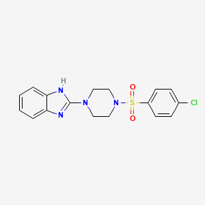 2-(4-((4-chlorophenyl)sulfonyl)piperazin-1-yl)-1H-benzo[d]imidazole
