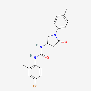 1-(4-Bromo-2-methylphenyl)-3-(5-oxo-1-(p-tolyl)pyrrolidin-3-yl)urea
