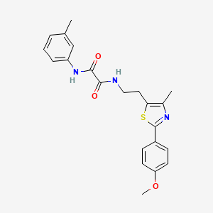 N-{2-[2-(4-methoxyphenyl)-4-methyl-1,3-thiazol-5-yl]ethyl}-N'-(3-methylphenyl)ethanediamide