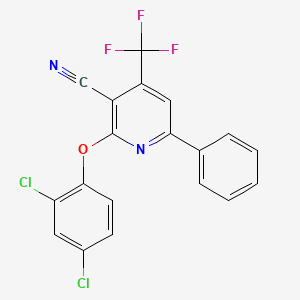 2-(2,4-Dichlorophenoxy)-6-phenyl-4-(trifluoromethyl)pyridine-3-carbonitrile