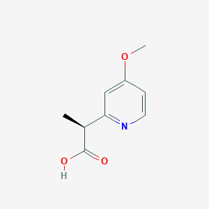 molecular formula C9H11NO3 B2774549 (2S)-2-(4-Methoxypyridin-2-yl)propanoic acid CAS No. 2248173-87-5