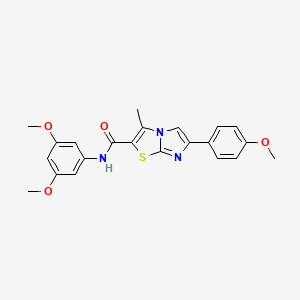 N-(3,5-dimethoxyphenyl)-6-(4-methoxyphenyl)-3-methylimidazo[2,1-b]thiazole-2-carboxamide