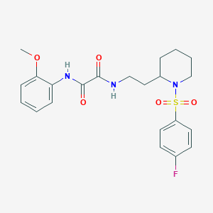 N1-(2-(1-((4-fluorophenyl)sulfonyl)piperidin-2-yl)ethyl)-N2-(2-methoxyphenyl)oxalamide