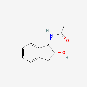 molecular formula C11H13NO2 B2774573 N-[(1S,2R)-2-羟基-2,3-二氢-1H-茚-1-基]乙酰胺 CAS No. 185436-24-2
