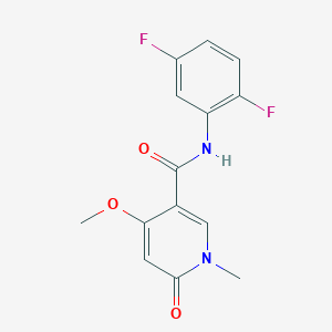 N-(2,5-difluorophenyl)-4-methoxy-1-methyl-6-oxo-1,6-dihydropyridine-3-carboxamide