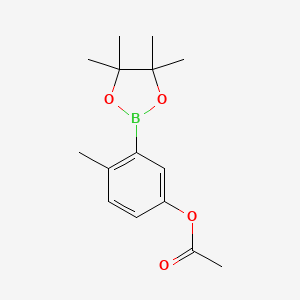 4-Methyl-3-(4,4,5,5-tetramethyl-1,3,2-dioxaborolan-2-yl)phenyl acetate