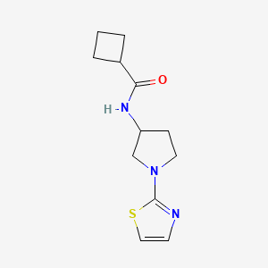 N-(1-(thiazol-2-yl)pyrrolidin-3-yl)cyclobutanecarboxamide