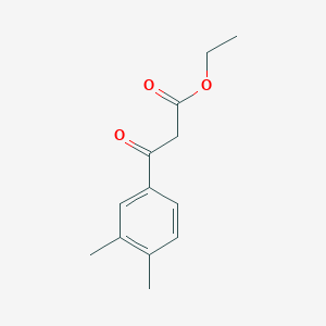 molecular formula C13H16O3 B2774628 乙酸3-(3,4-二甲基苯基)-3-氧代丙酸酯 CAS No. 72835-86-0