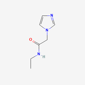 molecular formula C7H11N3O B2774629 N-Ethyl-2-(1-imidazolyl)acetamide CAS No. 1204921-90-3; 895767-41-6