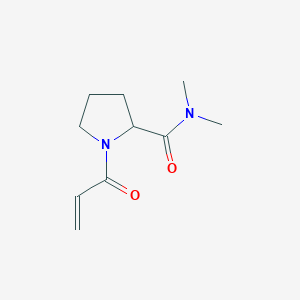 molecular formula C10H16N2O2 B2774631 N,N-dimethyl-1-prop-2-enoylpyrrolidine-2-carboxamide CAS No. 1251321-25-1