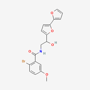 N-(2-{[2,2'-bifuran]-5-yl}-2-hydroxyethyl)-2-bromo-5-methoxybenzamide