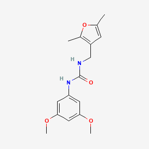 molecular formula C16H20N2O4 B2774635 1-(3,5-Dimethoxyphenyl)-3-((2,5-dimethylfuran-3-yl)methyl)urea CAS No. 1351611-18-1