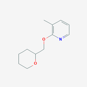 molecular formula C12H17NO2 B2774645 3-Methyl-2-[(oxan-2-yl)methoxy]pyridine CAS No. 2195877-94-0