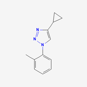molecular formula C12H13N3 B2774646 4-cyclopropyl-1-(2-methylphenyl)-1H-1,2,3-triazole CAS No. 2195881-61-7