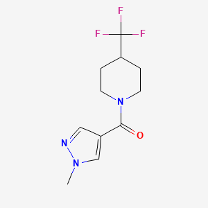 (1-methyl-1H-pyrazol-4-yl)(4-(trifluoromethyl)piperidin-1-yl)methanone