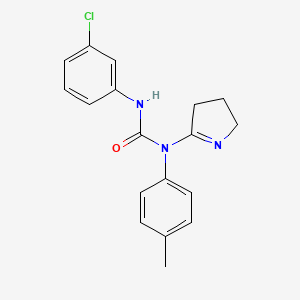 3-(3-chlorophenyl)-1-(3,4-dihydro-2H-pyrrol-5-yl)-1-(p-tolyl)urea