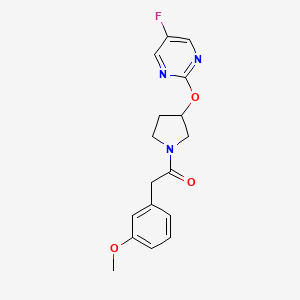 1-(3-((5-Fluoropyrimidin-2-yl)oxy)pyrrolidin-1-yl)-2-(3-methoxyphenyl)ethanone