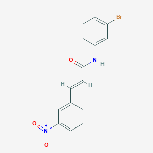 molecular formula C15H11BrN2O3 B2774681 (2E)-N-(3-溴苯基)-3-(3-硝基苯基)丙-2-烯酰胺 CAS No. 300713-69-3
