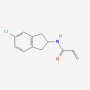 molecular formula C12H12ClNO B2774682 N-(5-Chloro-2,3-dihydro-1H-inden-2-yl)prop-2-enamide CAS No. 2305308-83-0