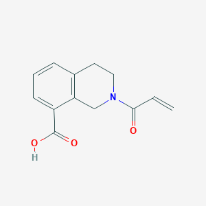 molecular formula C13H13NO3 B2774689 2-Prop-2-enoyl-3,4-dihydro-1H-isoquinoline-8-carboxylic acid CAS No. 2567503-82-4