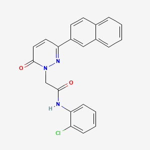 molecular formula C22H16ClN3O2 B2774707 N-(2-chlorophenyl)-2-(3-naphthalen-2-yl-6-oxopyridazin-1-yl)acetamide CAS No. 942008-06-2