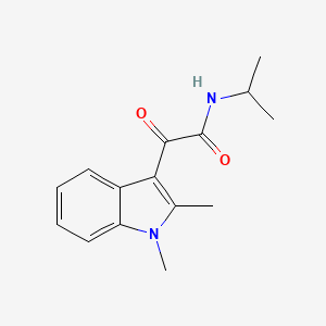 molecular formula C15H18N2O2 B2774722 2-(1,2-dimethyl-1H-indol-3-yl)-N-isopropyl-2-oxoacetamide CAS No. 862814-32-2