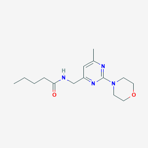 N-((6-methyl-2-morpholinopyrimidin-4-yl)methyl)pentanamide