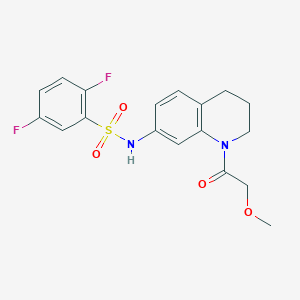 2,5-difluoro-N-(1-(2-methoxyacetyl)-1,2,3,4-tetrahydroquinolin-7-yl)benzenesulfonamide