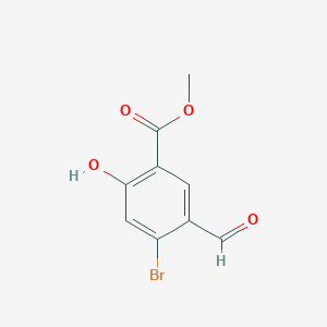 molecular formula C9H7BrO4 B2774746 Methyl 4-bromo-5-formyl-2-hydroxybenzoate CAS No. 2219371-35-2