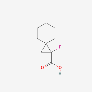 molecular formula C9H13FO2 B2774759 1-氟代螺[2.5]辛烷-1-羧酸 CAS No. 2168793-78-8