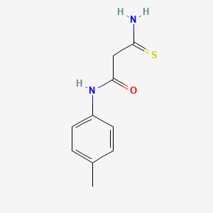 molecular formula C10H12N2OS B2774760 3-amino-N-(4-methylphenyl)-3-thioxopropanamide CAS No. 369609-88-1