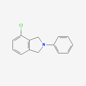 molecular formula C14H12ClN B2774766 1H-Isoindole,4-chloro-2,3-dihydro-2-phenyl- CAS No. 1774372-83-6