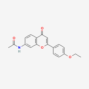 molecular formula C19H17NO4 B2774773 N-[2-(4-ethoxyphenyl)-4-oxochromen-7-yl]acetamide CAS No. 923195-88-4